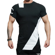 Load image into Gallery viewer, 2018 Gyms Bodyengineers Summer The Stadium Shark Stringer T-shirt Man Bodybuilding And Fitness Crime Short Sleeve T-shirt