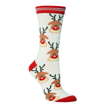 Load image into Gallery viewer, 2019 Autumn Winter Socks New Year Santa Claus Christmas Snow Elk Gift Cute Cartoon Thickness Socks Long Cotton Socks Носки#10