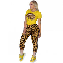 Load image into Gallery viewer, 2019 Autumn Winter Tracksuit Leopard Print Women Set Outfit Fashion Sexy Two Pieces Suits Casual Overalls Jumpsuits
