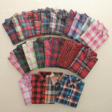 Load image into Gallery viewer, 2019 New Brand Women Blouses Long Sleeve Shirts Cotton Red and Black Flannel Plaid Shirt Casual Female Plus Size Blouse Tops