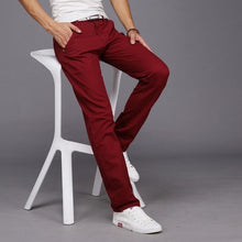 Load image into Gallery viewer, 2019 New Spring Summer Casual Wear Pants Men Cotton Slim Fit Chinos Fashion Trousers Male Brand Clothing Plus Size 9 Colour