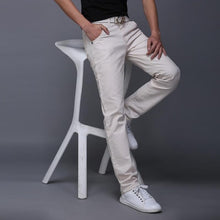 Load image into Gallery viewer, 2019 New Spring Summer Casual Wear Pants Men Cotton Slim Fit Chinos Fashion Trousers Male Brand Clothing Plus Size 9 Colour