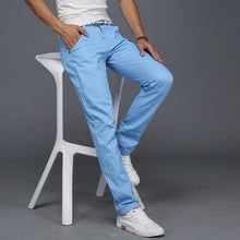 Load image into Gallery viewer, 2019 New Spring Summer Casual Wear Pants Men Cotton Slim Fit Chinos Fashion Trousers Male Brand Clothing Plus Size 9 Colour