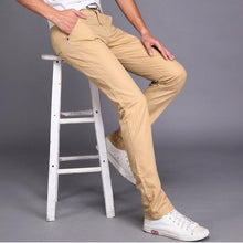 Load image into Gallery viewer, 2019 New Spring Summer Casual Wear Pants Men Cotton Slim Fit Chinos Fashion Trousers Male Brand Clothing Plus Size 9 Colour