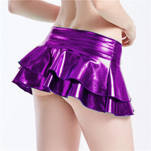Load image into Gallery viewer, 2019 Shiny Metallic Color Sexy Mini Skirts Women Holographic Hot Micro Skirts Summer Beach Sexy Party Clubwear for Girls