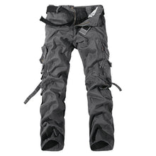Load image into Gallery viewer, 2019 Top Fashion Military Cotton Cargo Pants Men Multi-Pocket Solid Plus Size Trousers Men  (Asian Size 28-42)