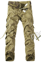 Load image into Gallery viewer, 2019 Top Fashion Military Cotton Cargo Pants Men Multi-Pocket Solid Plus Size Trousers Men  (Asian Size 28-42)