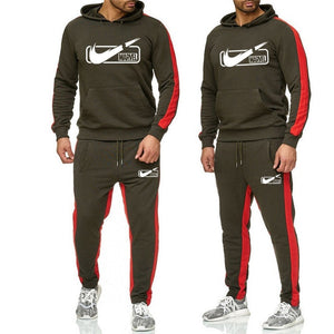 2019 Tracksuit Suits Brand Hoodies+Pants Men High Quality MARVEL letter printing fashion mens sportswear Casual male coats