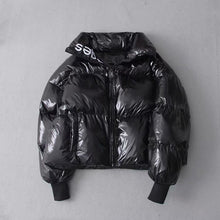 Load image into Gallery viewer, 2019 Winter Glossy Down Parka women's Waterproof Coat Embroidery jacket large size Loose Winter Warm Thick Parka Women Jacket