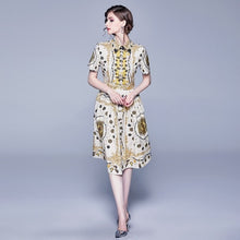 Load image into Gallery viewer, 2019 summer new women's summer dress floral dress custom dress printing Europe and America ethnic dress female