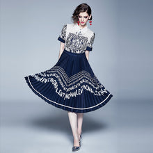 Load image into Gallery viewer, 2019 summer new women's summer dress floral dress custom dress printing Europe and America ethnic dress female