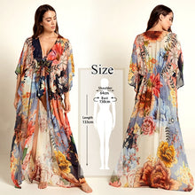 Load image into Gallery viewer, 2020 Bohemian Printed Cover-ups Sexy Summer Beach Dress Cotton Tunic Women Beachwear Swimsuit Cover Up Bikini Wrap Sarongs Q675