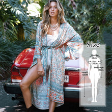 Load image into Gallery viewer, 2020 Bohemian Printed Cover-ups Sexy Summer Beach Dress Cotton Tunic Women Beachwear Swimsuit Cover Up Bikini Wrap Sarongs Q675