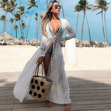 Load image into Gallery viewer, 2020 Bohemian Printed Cover-ups Sexy Summer Beach Dress Cotton Tunic Women Beachwear Swimsuit Cover Up Bikini Wrap Sarongs Q675
