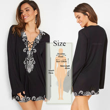 Load image into Gallery viewer, 2020 Cotton Tunics for Beach Women Swimsuit Cover-ups Woman Swimwear Beach Cover up Beachwear Pareo Mini Dress Saida de Praia