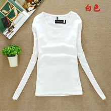 Load image into Gallery viewer, 2020 Fashion Spring Autumn Woman's Casual T-shirt Basic Tops O-Neck Long Sleeve T Shirt Plus Size Blusas roupas femininas W00271