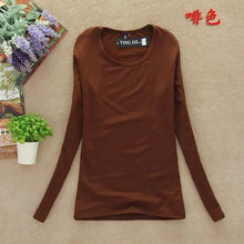 Load image into Gallery viewer, 2020 Fashion Spring Autumn Woman's Casual T-shirt Basic Tops O-Neck Long Sleeve T Shirt Plus Size Blusas roupas femininas W00271