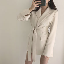 Load image into Gallery viewer, 2020 High quality feminine jacket coat Women's blazer Fall Slim Solid Color Female Temperament mid-length jacket and small suit
