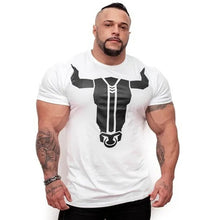 Load image into Gallery viewer, 2020 New Mens Gyms Fitness Bodybuilding Skinny T-shirt Summer Casual Fashion Print Male Cotton Tee shirt Tops Crossfit Clothing