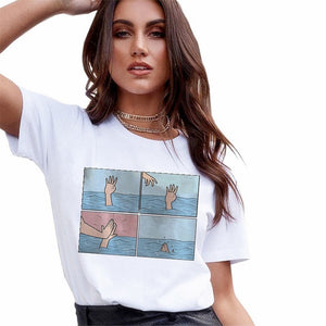 2020 New T Shirts Women Fashion Graphic Print Vogue Tshirts Casual  Tops Harajuku Tees Female T shirts Clothing Camisas Mujer