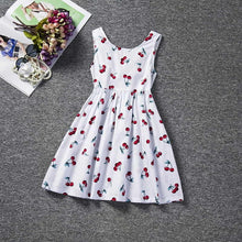 Load image into Gallery viewer, 2020 New Vest Girls Clothing Summer Princess Dress Toddler Girls V-Backless Cherry tutu Ball Gown Kids Party Children Clothes