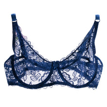 Load image into Gallery viewer, 2020 Sexy Women Lace Gauze Bra Push Up 3/4 Cup Hook-and- Eye Breathable Ultra-thin Bra Lingerie Underwear Ropa Interior