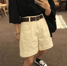 Load image into Gallery viewer, 2020 Spring And Summer New Women&#39;s Casual Loose Denim Shorts Fashion High Waist Wide Leg Shorts Female Bottoms B01409O