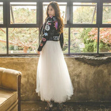 Load image into Gallery viewer, 2020 Spring Summer Fashion Women Mesh Princess Fairy Style 3 layers Voile Tulle Skirt Bouffant Puffy Chic Skirt Long Tutu Skirt