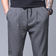 Load image into Gallery viewer, 2020 Summer Pants Men Office Plus size Ice Cool Breathable Loose Casual Male Pencil Pants Lightweight Linen Long Trousers