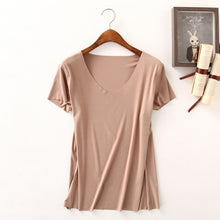Load image into Gallery viewer, 2020 Summer T Shirt Women 100% Cotton Short Sleeves Tee Shirt High Elasticity Breathable Top Female Tshirt camiseta feminina D96