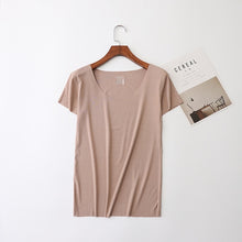 Load image into Gallery viewer, 2020 Summer T Shirt Women 100% Cotton Short Sleeves Tee Shirt High Elasticity Breathable Top Female Tshirt camiseta feminina D96