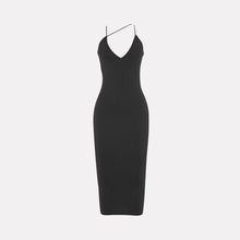 Load image into Gallery viewer, 2020 Summer Women Black Dresses Leopard Snake Printed Spaghetti Strap Sexy Bodycon Midi Long Party Club Dress For Women Female