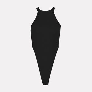 2020 Summer Women Sexy Bodycon Bodysuit Spring Knitted Solid Black Sleeveless Knitted Bodysuit Body Tops For Women Jumpsuit