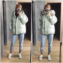 Load image into Gallery viewer, 2020 new ladies&#39; down cotton jacket women&#39;s short winter loose bread coat jacket student Korean version