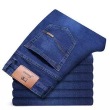 Load image into Gallery viewer, 2021NEW Men&#39;s Fashion Business Jeans Classic Style Casual Stretch Slim Jean Pants Male Brand Denim Trousers Black Blue