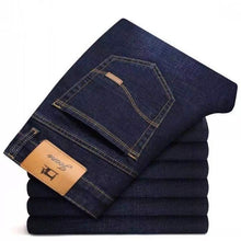 Load image into Gallery viewer, 2021NEW Men&#39;s Fashion Business Jeans Classic Style Casual Stretch Slim Jean Pants Male Brand Denim Trousers Black Blue