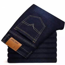 Load image into Gallery viewer, 2021NEW Men&#39;s Fashion Business Jeans Classic Style Casual Stretch Slim Jean Pants Male Brand Denim Trousers Black Blue