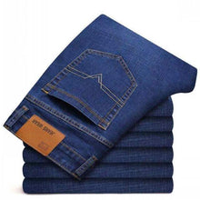 Load image into Gallery viewer, 2021NEW Men&#39;s Fashion Business Jeans Classic Style Casual Stretch Slim Jean Pants Male Brand Denim Trousers Black Blue