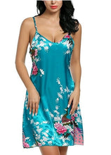 Load image into Gallery viewer, 2112 New good quality sexy silk nightgowns female spaghetti strap short summer nightdress women plus size sleepwear nighties