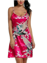 Load image into Gallery viewer, 2112 New good quality sexy silk nightgowns female spaghetti strap short summer nightdress women plus size sleepwear nighties