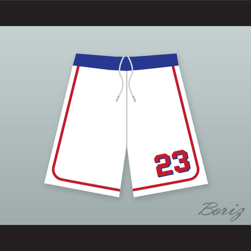 Kenny Scolari 23 Milwaukee Beers BASEketball White Basketball Shorts 2