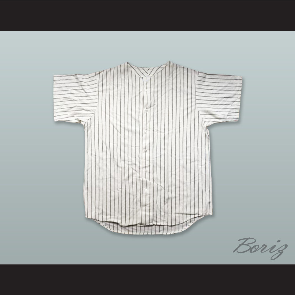 2 Legit White Pinstriped Baseball Jersey