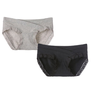 2Pcs/lot Maternity Panties Pregnancy Underwear Belly Support Briefs For Pregnant Women Low Waist UnderPants Panty XXL XXXL