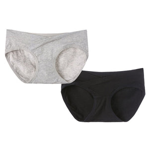 2Pcs/lot Maternity Panties Pregnancy Underwear Belly Support Briefs For Pregnant Women Low Waist UnderPants Panty XXL XXXL