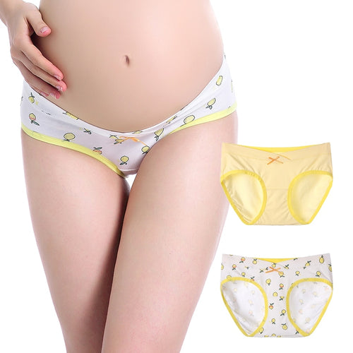 2Pcs/lot Maternity Panties Pregnancy Underwear Belly Support Briefs For Pregnant Women Low Waist UnderPants Panty XXL XXXL