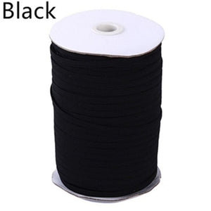 3-12mm 5 Yards Hight-Elastic Bands Spool Sewing Band Flat Elastic Cord White Black for Jewelry Making Diy Handmade Accessories