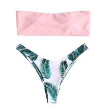 Load image into Gallery viewer, 38# Tube Top Bikini Set 2020 Sexy Swimsuit Women Bikini Brazilian Thong Swimwear Female Halter Top Bathing Suit Swimming Wear