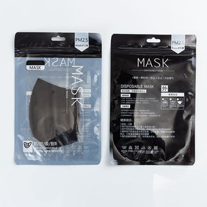 3PCS/LOT Reusable Face Masks Anti Dust PM2.5 Washable Black Cloth Mask Mouth for Women Men Adult Fashion Mask