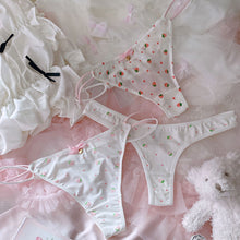 Load image into Gallery viewer, 3pcs/lot Funny Ladies Underwear Woman Panties String Femme Sexy Cotton Briefs Cute Strawberry Lingerie Kawaii Thong Loli Panty