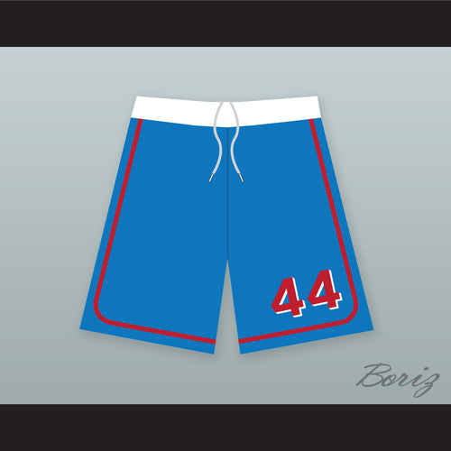 Joe Cooper 44 Milwaukee Beers BASEketball Blue Basketball Shorts